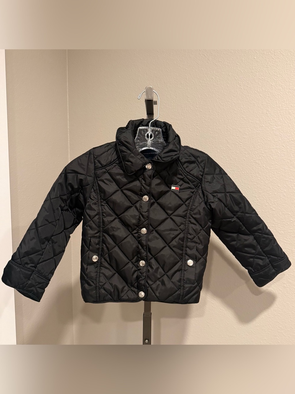 Tommy Hilfiger toddler girls size 4 black quilted puffer jacket